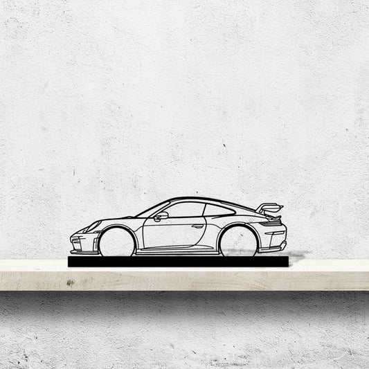 911 GT3 Model 992.2 Silhouette Metal Art Stand